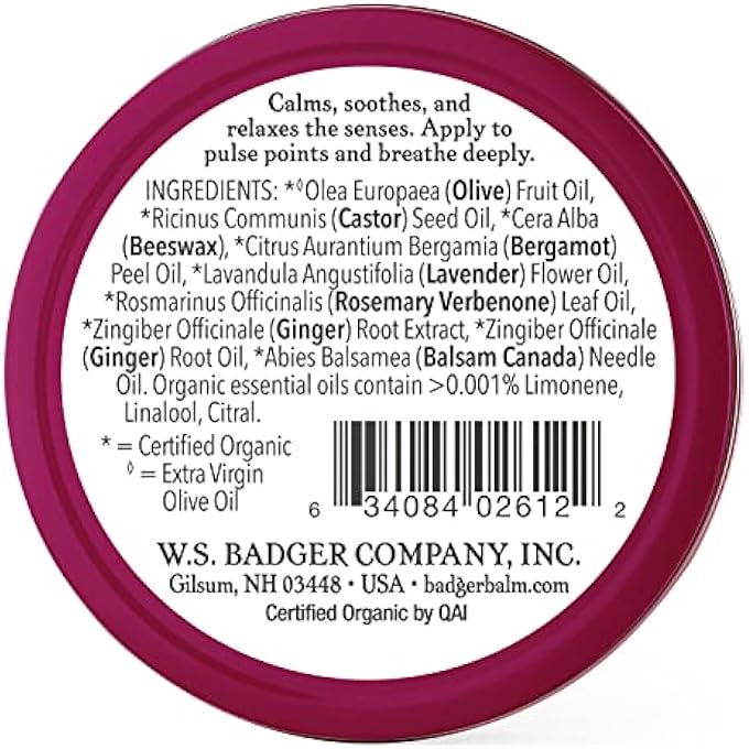 Badger BALM SLEEP BALM (ORNAMENT LAVENDER, BERGAMOT, 0.75OZ, 121913) - Image 2